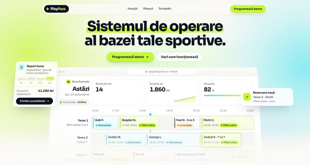 PlayPass, mockup de proiect