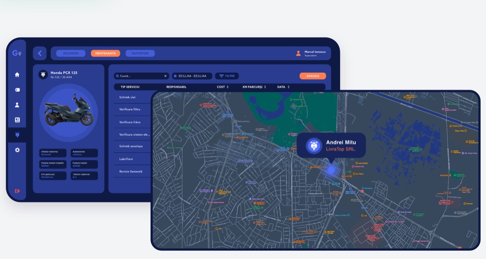 Fleet Management, mockup de proiect